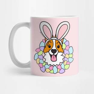 Easter Corgi Egg Wreath Mug